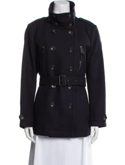 Pre-owned Burberry Jacket In Blue
