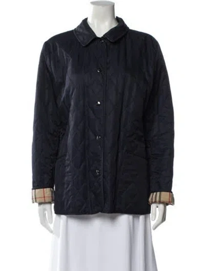 Pre-owned Burberry Jacket In Blue