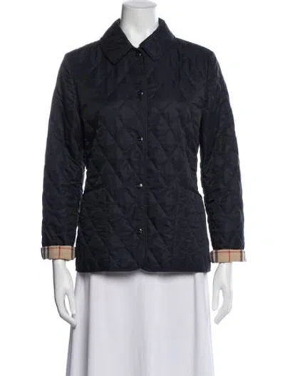 Pre-owned Burberry Jacket In Blue