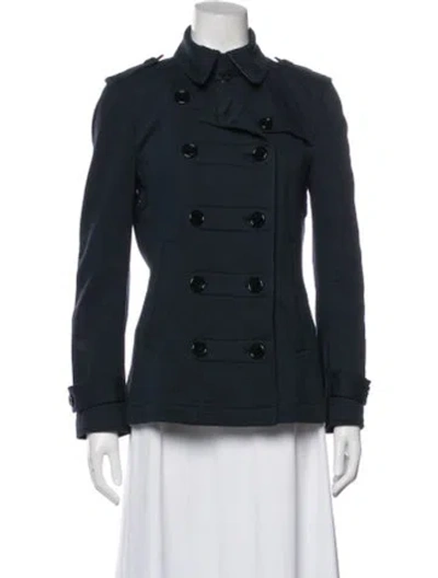 Pre-owned Burberry Jacket In Blue