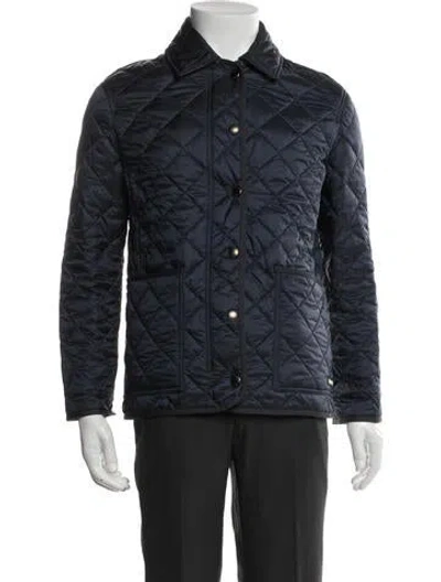 Pre-owned Burberry Jacket In Blue