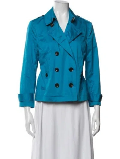 Pre-owned Burberry Jacket In Blue