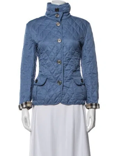 Pre-owned Burberry Jacket In Blue