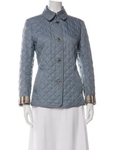 Pre-owned Burberry Jacket In Blue