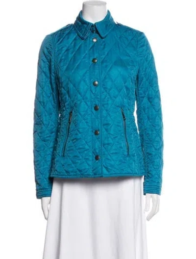 Pre-owned Burberry Jacket In Blue
