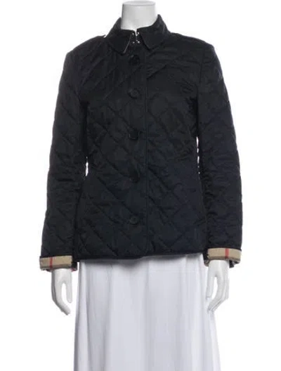 Pre-owned Burberry Jacket In Blue