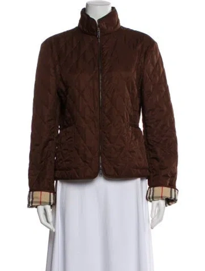Pre-owned Burberry Jacket In Brown