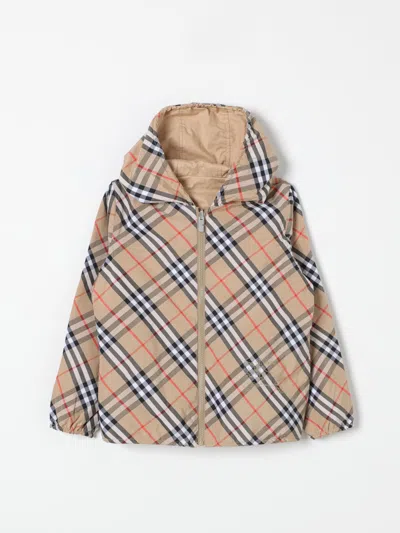 BURBERRY JACKET BURBERRY KIDS COLOR BEIGE,412220022