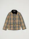 Burberry Checkered Jacket In Gold