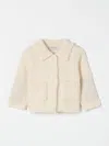 Burberry Single-breasted Knitted Cardigan In Weiss