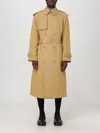 Burberry Mens Spelt Double-breasted Cotton Trench Coat In Beige