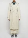 Burberry Long Trench In Beige