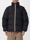 Burberry Men Snowdown Down Jacket With Checked Profile In Black