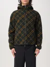 Burberry Reversible Hooded Checked Jacket In Braun