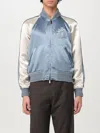 Burberry Light Blue Bomber Jacket In Grau