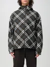 Burberry Anorak Check-pattern Zipped Hooded Jacket In Bunt