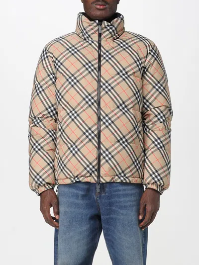 Burberry Reversible Check Puffer Jacket In Neutral