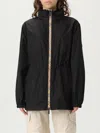 Burberry 'blackpool' Black Polyamide Raincoat Women In Black
