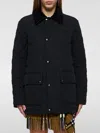 Burberry Quilted Nylon Jacket In Schwarz