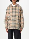 Burberry Everton Checked Zip-up Jacket In Nude