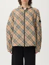 Burberry Salcombe Check Zip Track Jacket In Brown