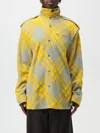 Burberry Women Shirt With Check Pattern In Yellow