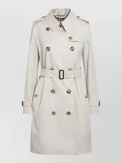 Burberry Jacket Epaulettes Storm Flap Tailored Design In Neutral