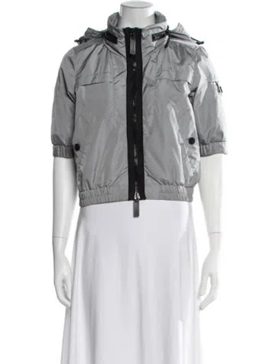 Pre-owned Burberry Jacket In Gray