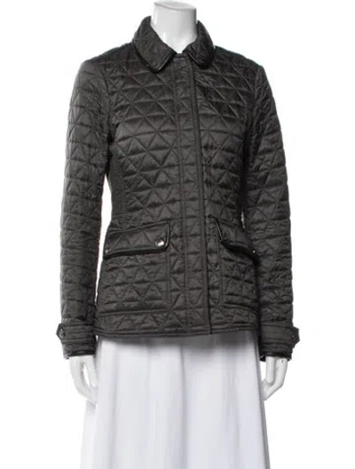 Pre-owned Burberry Jacket In Gray