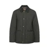 Burberry Haddington Diamond-quilted Jacket In Green