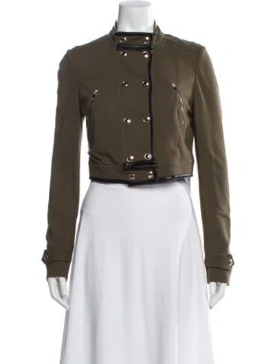 Pre-owned Burberry Jacket In Green