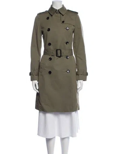 Pre-owned Burberry Jacket In Green