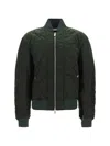 Burberry Quilted Zip-up Bomber Jacket In Ivy