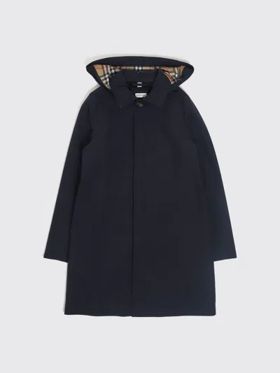Burberry Jacket Kids Color Navy In Black