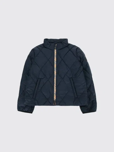 Burberry Jacket Kids Color Navy In Blue