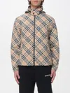Burberry Quilted Jacket With Distinctive Plaid Pattern In Brown