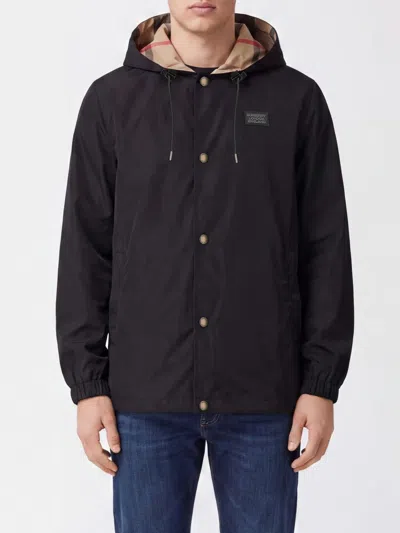 Burberry Jacket Men Color Black In Multi