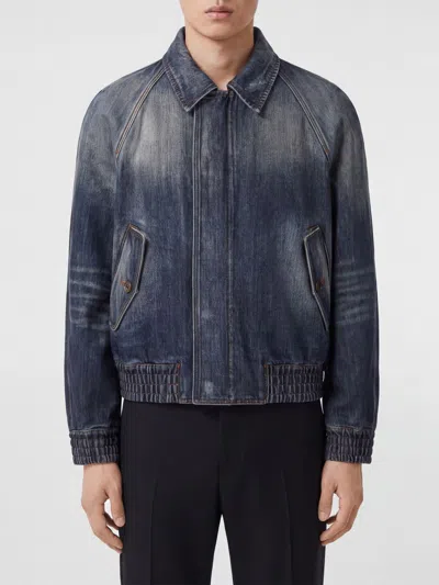 Burberry Jacket Men Color Blue