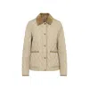 Burberry Doreset Diamond-quilted Jacket In Neutral