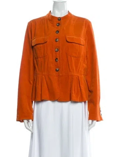 Pre-owned Burberry Jacket In Orange
