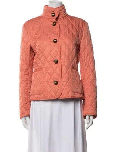 Pre-owned Burberry Jacket In Orange