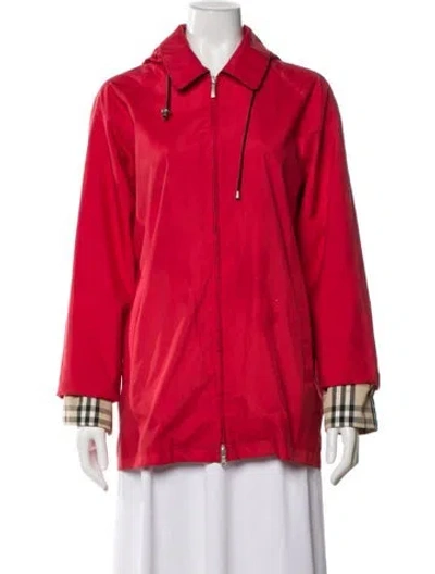 Pre-owned Burberry Jacket In Red