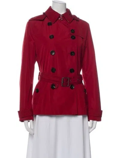 Pre-owned Burberry Jacket In Red