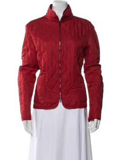 Pre-owned Burberry Jacket In Red