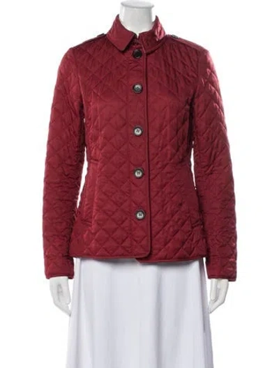 Pre-owned Burberry Jacket In Red