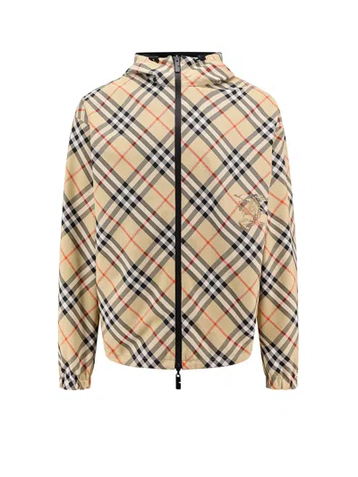Burberry Jacket In Sand Ip Check