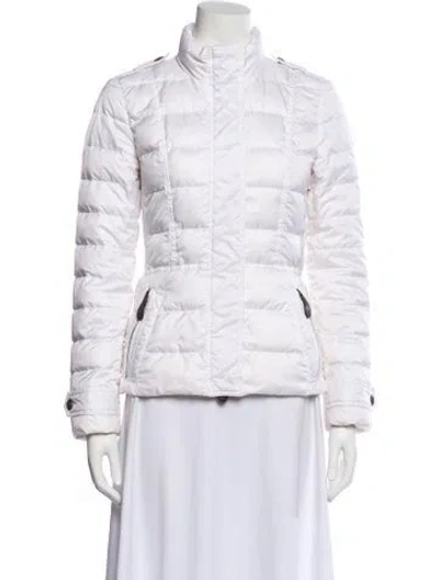 Pre-owned Burberry Jacket In White