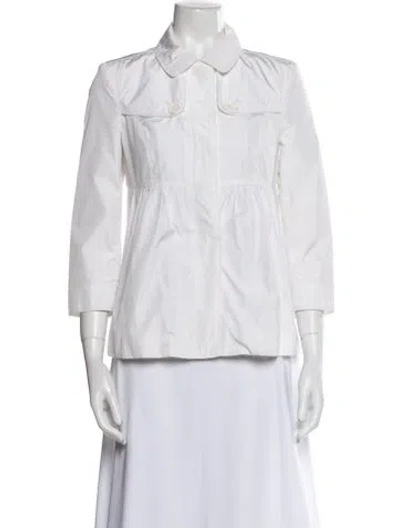 Pre-owned Burberry Jacket In White