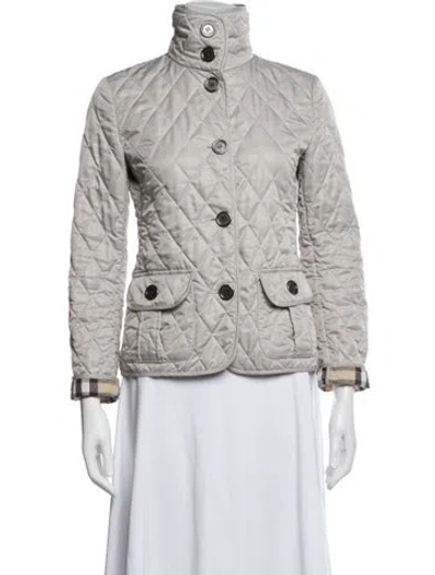 Pre-owned Burberry Jacket In White