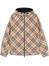 Burberry Jacket With Zip Print Check Clothing